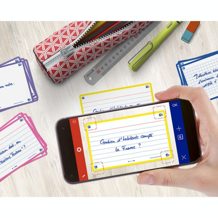 Fiche Bristol Flash 2.0 32 pcs  7.5 x 12.5 cm 1 Couleur - Oxford - Rougier et Plé