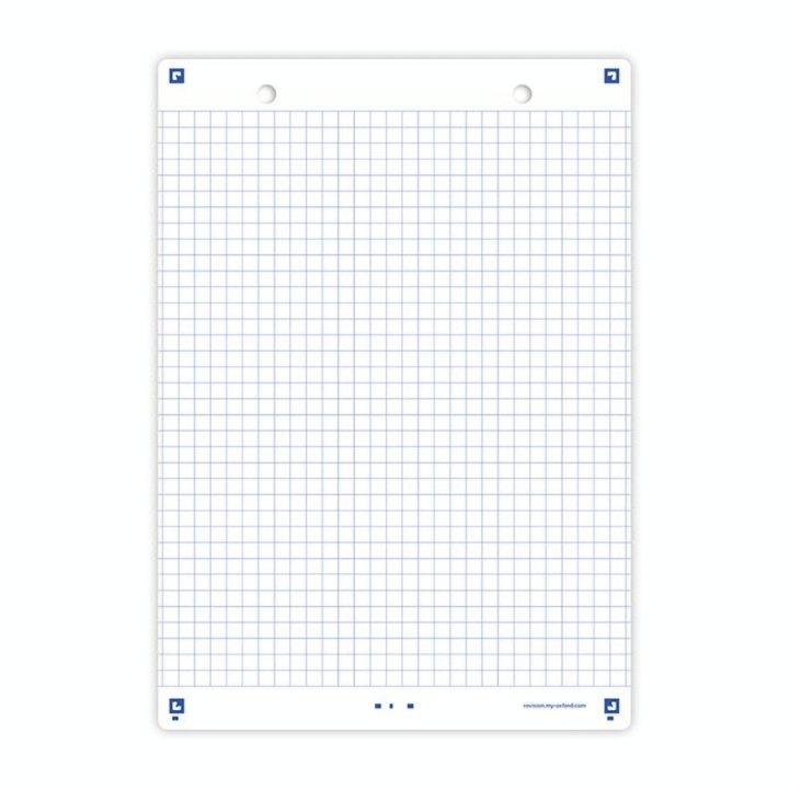 Fiche Bristol Révision 2.0 A5 14.8 x 21 cm 32 pcs Perforée Blanc - Oxford - Rougier et Plé