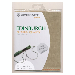 Toile à broder Edinburgh 14 fils/cm 35 ct 48 x68 cm Lin - Zweigart - Rougier et Plé