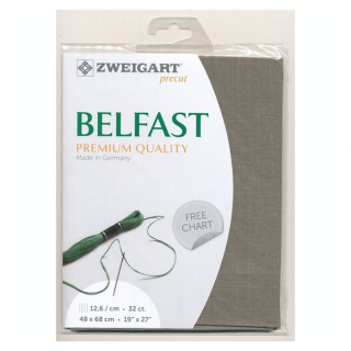 Toile à broder Belfast 12.6 fils/cm 32 ct 48 x68 cm Lin - Zweigart - Rougier et Plé