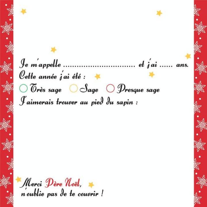 Tampon mousse Stampo Ma Lettre au Père Noël + 3 encres - Aladine - Rougier et Plé
