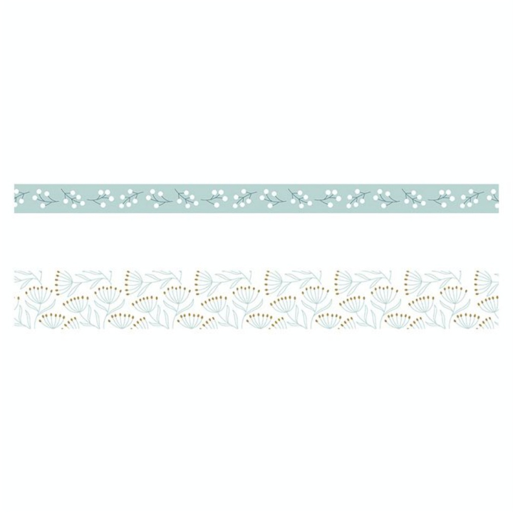 Ruban adhésif Masking Tape Splendid Christmas Blanc 2 pcs - Artemio - Rougier et Plé