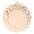 Médaillon Couronne ajouré en bois Splendid Christmas 21.5 x 20 cm - Artemio - Rougier et Plé