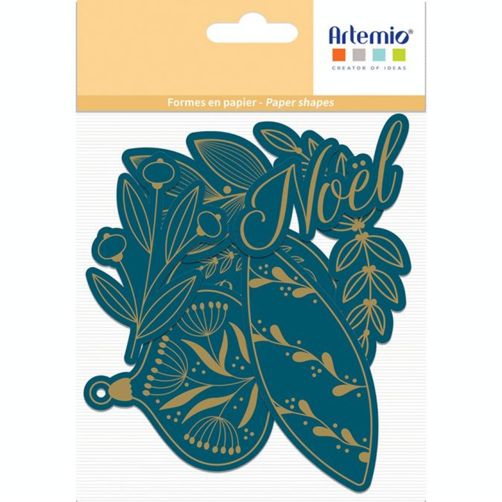 Découpe en papier Splendid Christmas 19 pcs Étiquettes - Artemio - Rougier et Plé