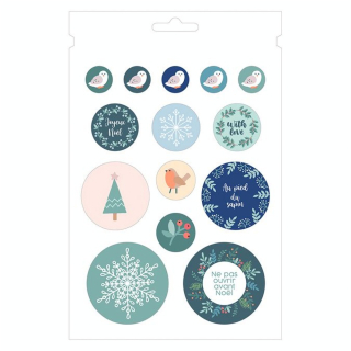 Autocollant Woodsy Christmas Livre de 12 feuilles 168 pcs - Artemio - Rougier et Plé