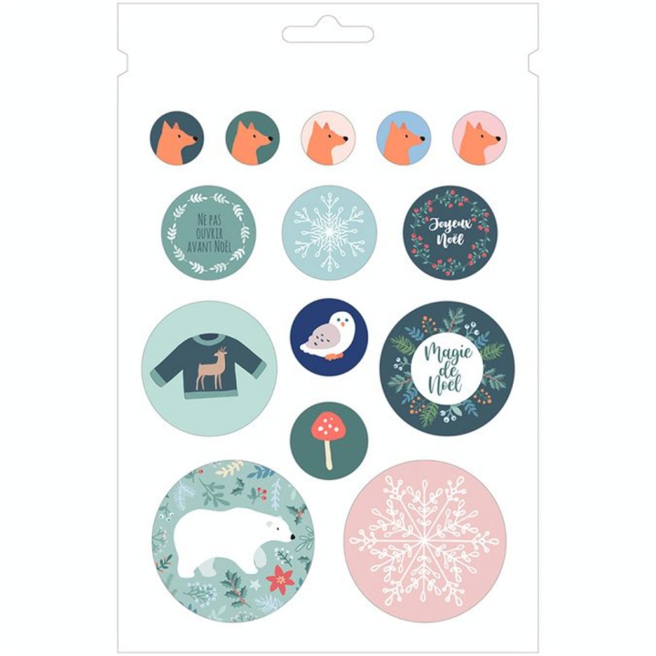 Autocollant Woodsy Christmas Livre de 12 feuilles 168 pcs - Artemio - Rougier et Plé