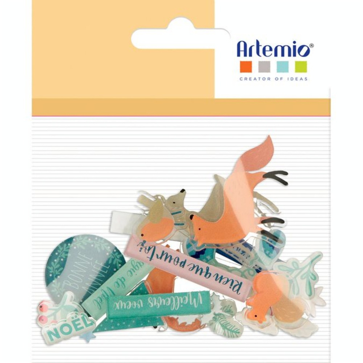 Embellissement en acrylique Woodsy Christmas 22 pcs - Artemio - Rougier et Plé