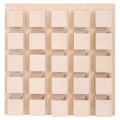 Calendrier de l'Avent en bois 33 x 46.5 x 14.5 cm 25 tiroirs aimantés - Artemio - Rougier et Plé