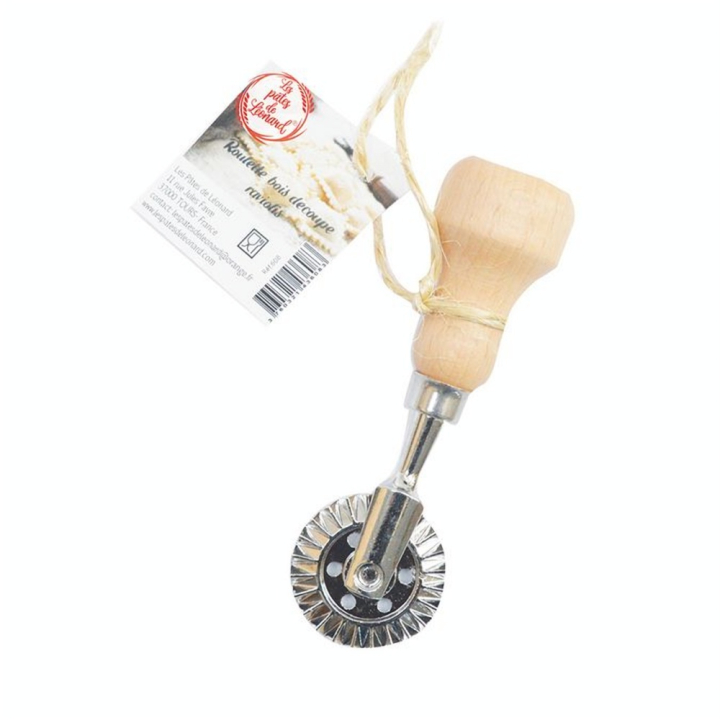 Roulette Découpe Pâte Bois et Inox Raviolis - Les Pâtes de Léonard - Rougier et Plé