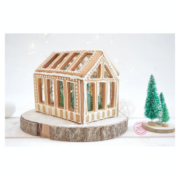 Emporte-pièce Gingerbread Greenhouse 5 pcs + 3 Sapins - ScrapCooking - Rougier et Plé