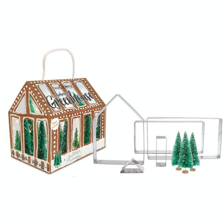 Emporte-pièce Gingerbread Greenhouse 5 pcs + 3 Sapins - ScrapCooking - Rougier et Plé