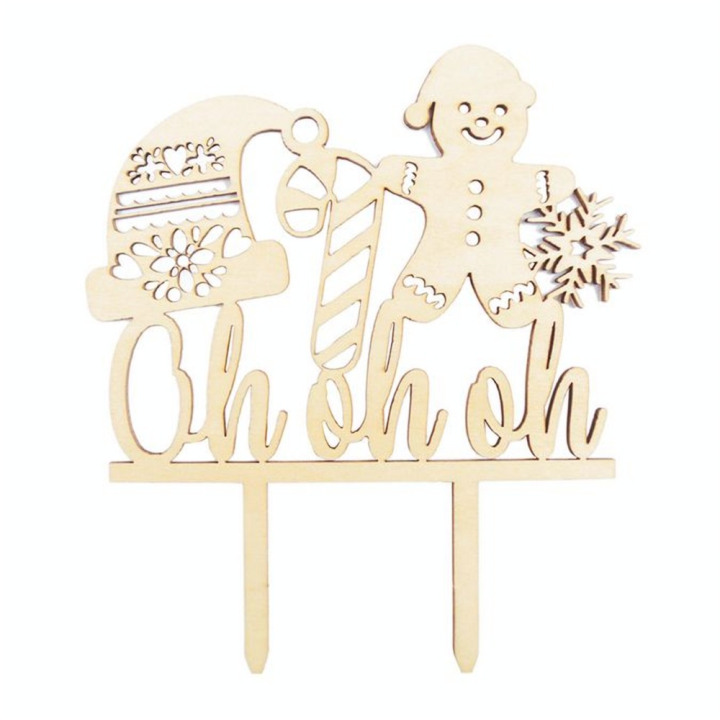 Décor de gâteau en bois Cake Topper OhOhOh - ScrapCooking - Rougier et Plé