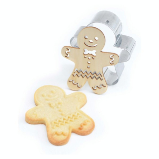 Emporte-pièce + Embosseur Bonhomme en pain d'épice - ScrapCooking - Rougier et Plé
