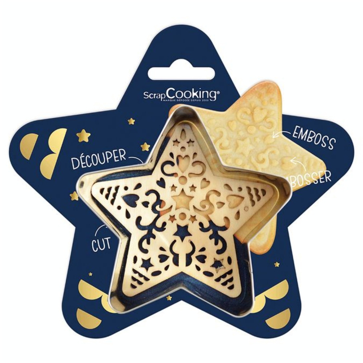 Emporte-pièce + Embosseur Étoile - ScrapCooking - Rougier et Plé
