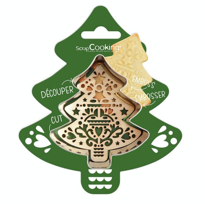 Emporte-pièce + Embosseur Sapin - ScrapCooking - Rougier et Plé