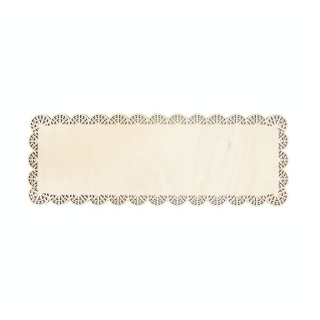 Plat à Gâteau en bois 36 x 13 cm Dentelle - ScrapCooking - Rougier et Plé
