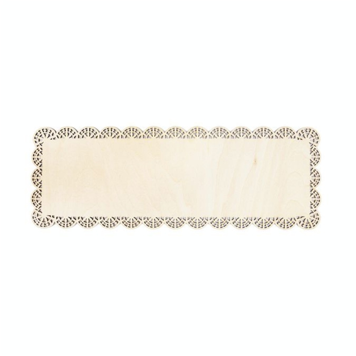 Plat à Gâteau en bois 36 x 13 cm Dentelle - ScrapCooking - Rougier et Plé