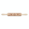 Rouleau à pâtisserie en bois 39 cm Empreinte Bonhomme en pain d'épices - ScrapCooking - Rougier et Plé