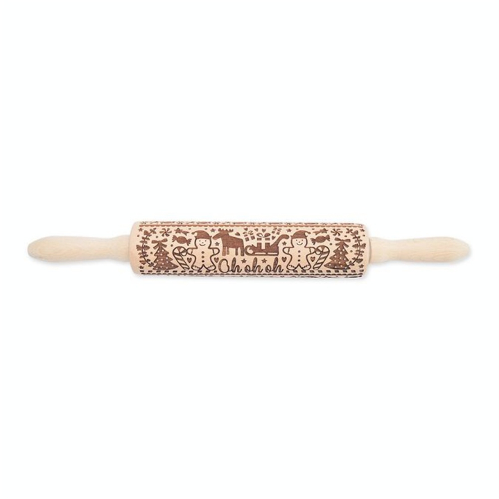Rouleau à pâtisserie en bois 39 cm Empreinte OhOhOh - ScrapCooking - Rougier et Plé
