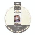 Plat à Gâteau Rond Lumineux en bois ø 26.5 cm Led - ScrapCooking - Rougier et Plé