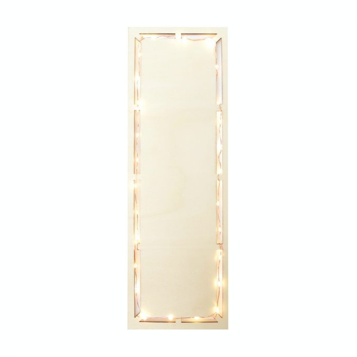 Plat à Gâteau Rectangle Lumineux en bois 13 x 40 cm Led - ScrapCooking - Rougier et Plé
