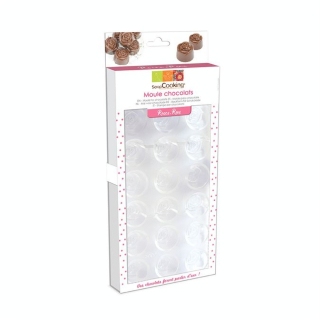 Moule rigide Chocolat motif Rose 27.5 x 13.5 x 2.3 cm - ScrapCooking - Rougier et Plé