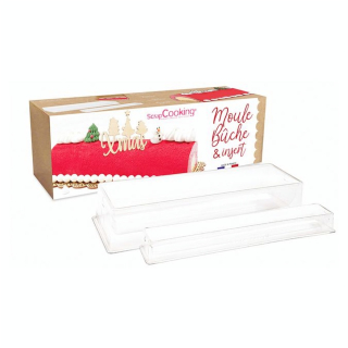 Moule Bûche semi-rigide 33 x 11.5 x 6 cm + Insert - ScrapCooking - Rougier et Plé