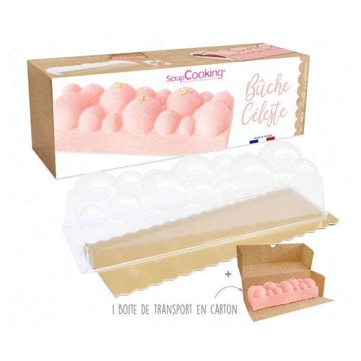 Moule Bûche Céleste semi-rigide 30 x 19.5 x 8 cm - ScrapCooking - Rougier et Plé