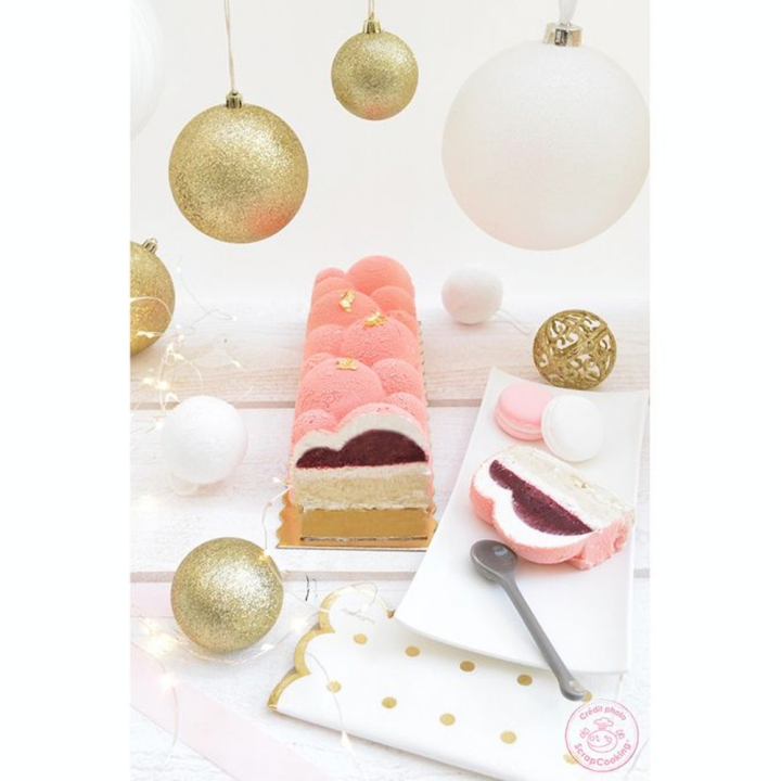 Moule Bûche Céleste semi-rigide 30 x 19.5 x 8 cm - ScrapCooking - Rougier et Plé