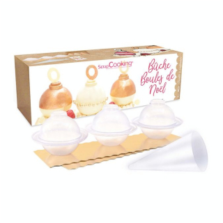 Moule Boule de Noël ø 9 cm 3 pcs - ScrapCooking - Rougier et Plé