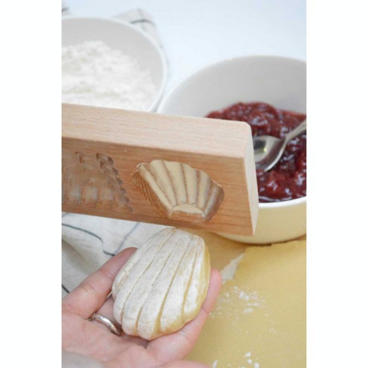 Moule en bois pour Biscuits Fourrés 20 x 10 x 2 cm Petits Biscuits - ScrapCooking - Rougier et Plé