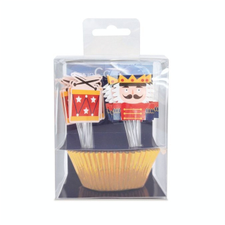 Caissettes et cake toppers Casse-Noisette 24 pcs - ScrapCooking - Rougier et Plé
