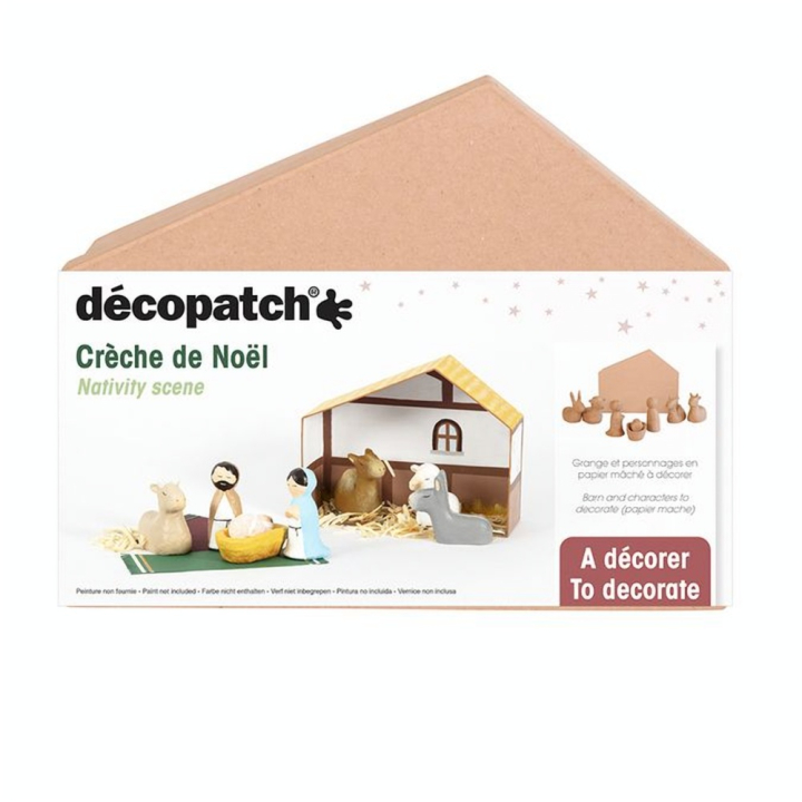 Crèche de Noël 8 x 25 x 20 cm - Décopatch - Rougier et Plé