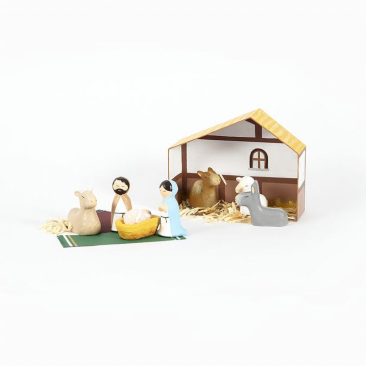 Crèche de Noël 8 x 25 x 20 cm - Décopatch - Rougier et Plé
