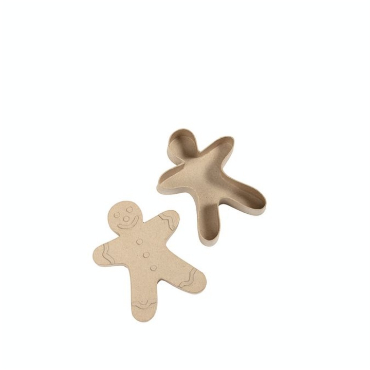 Boîte Bonhomme en pain d'épices 12 x 3 x 15 cm - Décopatch - Rougier et Plé