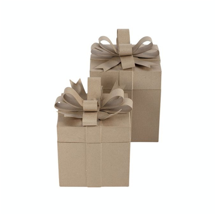 Boîte Cadeau carrée 26 x 26 x 27 cm 2 pcs - Décopatch - Rougier et Plé