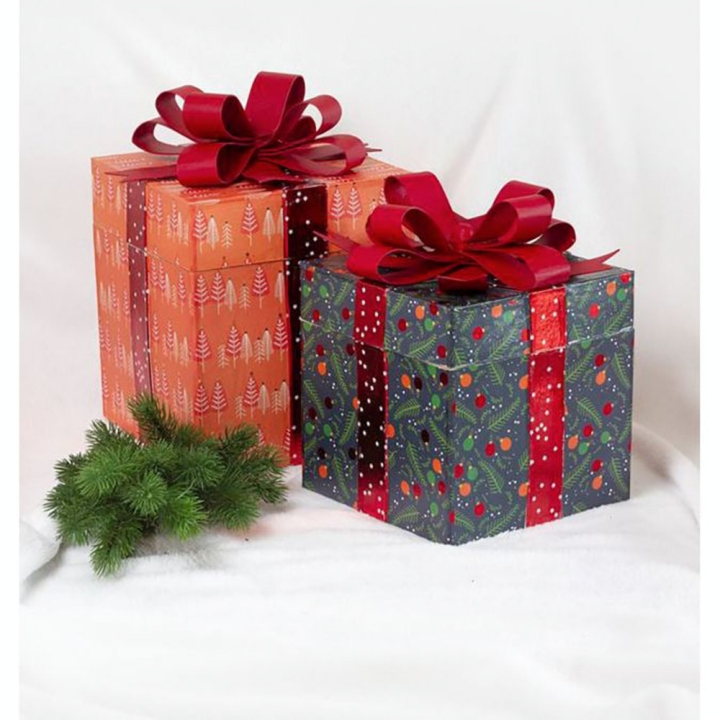 Boîte Cadeau carrée 26 x 26 x 27 cm - Décopatch - Rougier et Plé