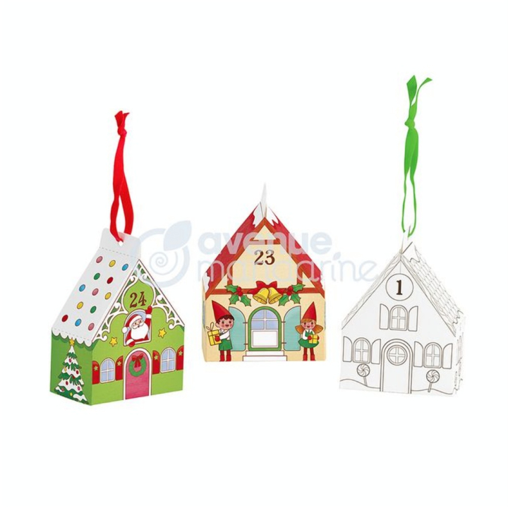 Calendrier de l'Avent 3D À colorier - Avenue Mandarine - Rougier et Plé