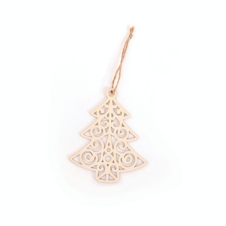 Sapin de Noël en bois ajouré 9.7 x 11.8 cm - Graine Créative - Rougier et Plé
