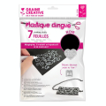 Plastique dingue Noir 7 pcs 26 x 20 cm - Graine Créative - Rougier et Plé
