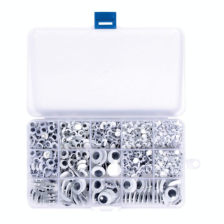 Yeux avec pupille mobile Boîte de 1500 pcs - Rayher - Rougier et Plé