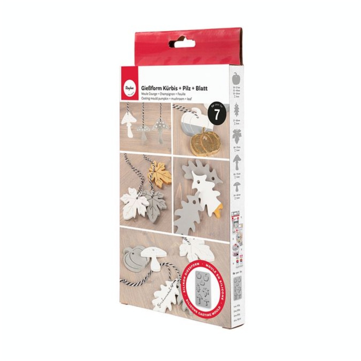 Moule en silicone Courge, Champignon, Feuille 14.5 x 26 cm - Rayher - Rougier et Plé