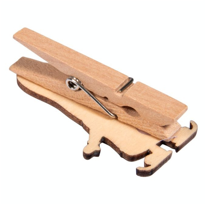 Chiffres sur pince pour Calendrier de l'Avent 2.5 x 5 cm Père Noël - Rayher - Rougier et Plé