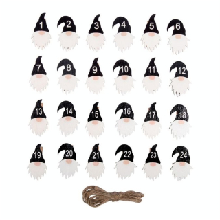 Chiffres sur pince pour Calendrier de l'Avent 2.8 x 4.5 cm Lutin - Rayher - Rougier et Plé