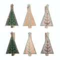 Sapin de Noël sur pince 5.2 cm 6 pcs - Rayher - Rougier et Plé