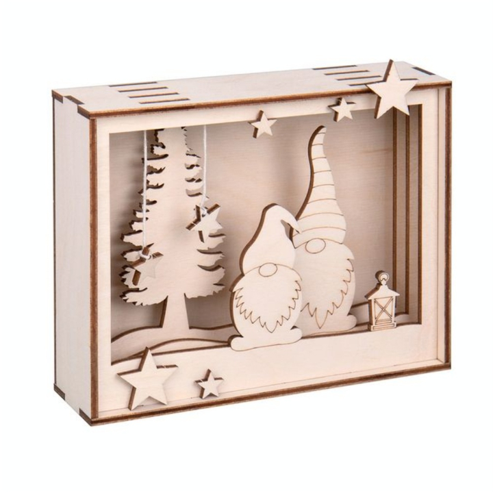 Cadre en bois 3D à monter Kit Lutin 15.5 x 3.8 x 12.5 cm - Rayher - Rougier et Plé