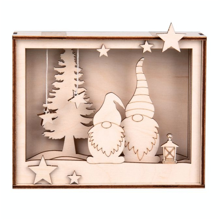 Cadre en bois 3D à monter Kit Lutin 15.5 x 3.8 x 12.5 cm - Rayher - Rougier et Plé