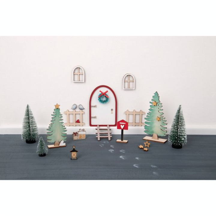 Porte en bois Lutin Nisse 26 pcs - Rayher - Rougier et Plé