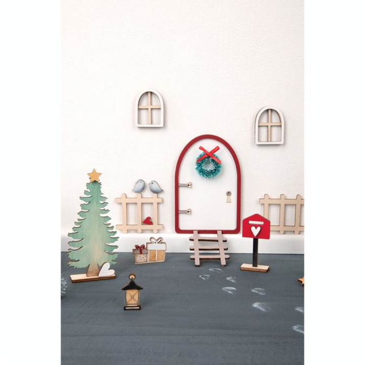 Porte en bois Lutin Nisse 26 pcs - Rayher - Rougier et Plé