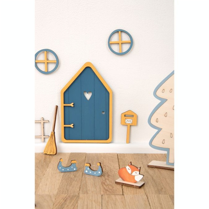 Porte en bois Lutin Tomte 24 pcs - Rayher - Rougier et Plé